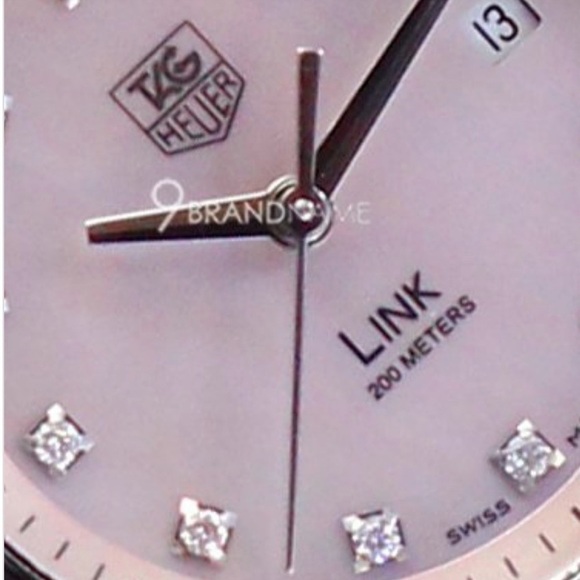 Pink Mother of Pearl Tag Heuer with Eleven Diamonds main image 3